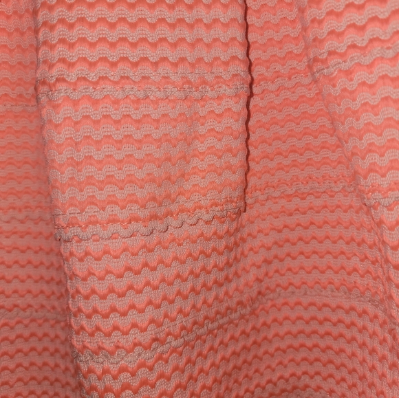 Misses sz M Blue Tique Neon Orange Rik Rak design Mini skirt - Picture 9 of 9